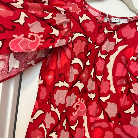 NWT RHODE x Target Zinnia Floral Print Midi Dress - Picture 4 of 5